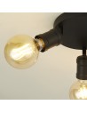 Searchlight® I Dance плафон - пясъчен блек метъл I 3 x E27 - 45202-3BK - 3