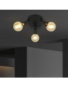 Searchlight® I Dance плафон - пясъчен блек метъл I 3 x E27 - 45202-3BK - 5
