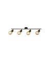 Searchlight® I Dance Split Bar Спот - пясъчно-блек метъл I 4 x E27 - 45202-4BK