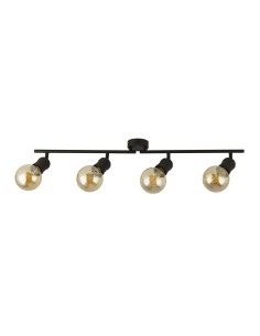 Searchlight® I Dance Split Bar Спот - пясъчно-блек метъл I 4 x E27 - 45202-4BK - Цена | LEDs4economy 2