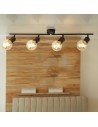 Searchlight® I Dance Split Bar Спот - пясъчно-блек метъл I 4 x E27 - 45202-4BK - 5