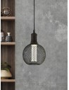 Searchlight® I Декоративна крушка Wire Mesh - черен метал (4.5W, 4000K) I 1 x E27 - 46003BK - 5