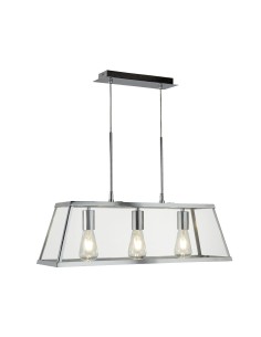 Searchlight® I Пендел Voyager - хромиран метал и стъкло I 3 x E27 - 4613-3CC - Цена | LEDs4economy