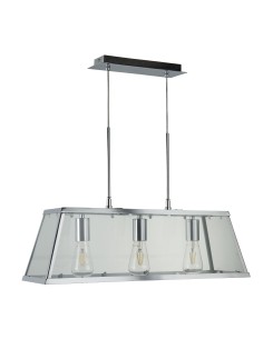 Searchlight® I Пендел Voyager - хромиран метал и стъкло I 3 x E27 - 4613-3CC - Цена | LEDs4economy 2