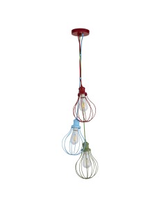 Searchlight® I Пендел Novelty - многоцветен метал I 1 x E27 - 4683-3 - Цена | LEDs4economy 2