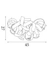 Searchlight® I Curls Плафон - Хромиран метал I 3 x G9 - 4973-3CC - 4