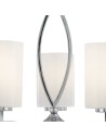 Searchlight® I Пендел Gina - хромирани и бели стъклени абажури I 5 x E27 - 4995-5CC - 3