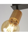 Searchlight® I Спот Spinny - дърво и матово черен метал I 4 x E27 - 50211-4NA - 3