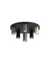 Searchlight® I Tubes плафон, черен метал, анодизиран бронз, месинг I 6 x GU10 - 50570-6BK