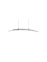 Searchlight® I Пендел Curve - сатенено сребрист метал и матирано стъкло I 4 x LED - 5064-4SS