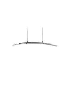 Searchlight® I Пендел Curve - сатенено сребрист метал и матирано стъкло I 4 x LED - 5064-4SS - Цена | LEDs4economy 2