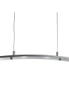 Searchlight® I Пендел Curve - сатенено сребрист метал и матирано стъкло I 4 x LED - 5064-4SS - 3