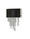 Searchlight® I Аплик Glamour - черно кадифе и прозрачен кристал I 2 x G9 - 50818-2BK - 2