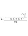 Searchlight® I Спот за шина Track & Spot LED - хромиран метал I 5 x GU5.3 - 5098-05-LED - 3