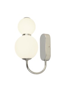 Searchlight® I Аплик Snowball - хромиран метал и опалово стъкло I 1 x LED - 51022-2CC - Цена | LEDs4economy