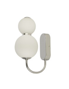 Searchlight® I Аплик Snowball - хромиран метал и опалово стъкло I 1 x LED - 51022-2CC - Цена | LEDs4economy 2