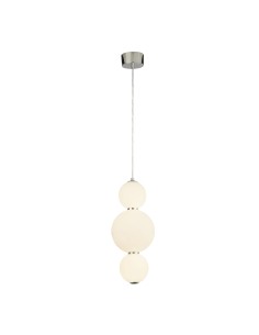 Searchlight® I Пендел Snowball - хромиран метал и опалово стъкло I 1 x LED - 51022-3CC - Цена | LEDs4economy