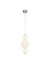 Searchlight® I Пендел Snowball - хромиран метал и опалово стъкло I 1 x LED - 51022-3CC