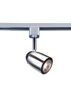 Searchlight® I Комплект шина Track & Spot сатенено сребриста I 1 x GU10 - 5109SS - Цена | LEDs4economy 2