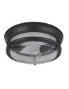 Searchlight® I Glasgow плафон - черен метал и прозрачно стъкло I 2 x E27 - 5182BK - 2