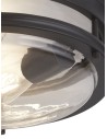 Searchlight® I Glasgow плафон - черен метал и прозрачно стъкло I 2 x E27 - 5182BK - 3