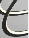 Searchlight® I Пендел Swirl II - пясъчно черен метал и опал I 1 x LED - 51871-1BK - 3