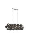 Searchlight® I Пендел Berry - хромиран метал и опушено стъкло I 25 x G9 - 52131-25SM