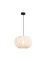 Searchlight® I Radiant Пендел, черен метал с абажур от мек текстил I 1 x E27 - 52850BK