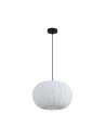 Searchlight® I Radiant Пендел, черен метал с абажур от мек текстил I 1 x E27 - 52850BK - 2