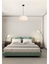 Searchlight® I Radiant Пендел, черен метал с абажур от мек текстил I 1 x E27 - 52850BK - 5