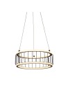 Searchlight® I Пендел Circolo Cage - черен метал и бял силикон I 1 x LED - 54213-1BK
