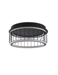 Searchlight® I Circolo Cage плафон - черен метал и бял силикон I 1 x LED - 54215-1BK - Цена | LEDs4economy 2