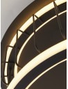 Searchlight® I Circolo Cage плафон - черен метал и бял силикон I 1 x LED - 54215-1BK - 3