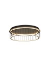 Searchlight® I Circolo Cage плафон - черен метал и бял силикон I 1 x LED - 54216-1BK