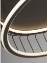 Searchlight® I Circolo Cage плафон - черен метал и бял силикон I 1 x LED - 54216-1BK - 3