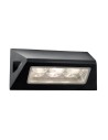Searchlight® I LED Външен аплик Peru - черна и стъклен дифузер, IP44 I 1 x LED - 5513BK