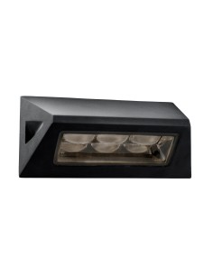 Searchlight® I LED Външен аплик Peru - черна и стъклен дифузер, IP44 I 1 x LED - 5513BK - Цена | LEDs4economy 2