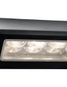 Searchlight® I LED Външен аплик Peru - черна и стъклен дифузер, IP44 I 1 x LED - 5513BK - 3