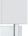 Searchlight® I Аплик Hotel - хромиран метал и бял текстилен абажур I 1 x E27 - 5519CC - 3