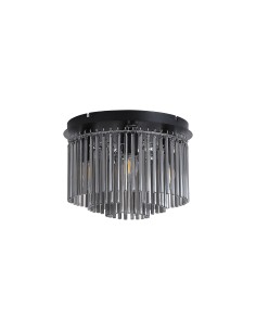 Searchlight® I Swizzle плафон, матово черен метал с опушени пръчици I 5 x E14 - 55620-320SM - Цена | LEDs4economy 2