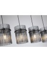 Searchlight® I Пендел Swizzle Bar, матово черен метал с опушени пръчки I 4 x E27 - 55620-4SM - 3