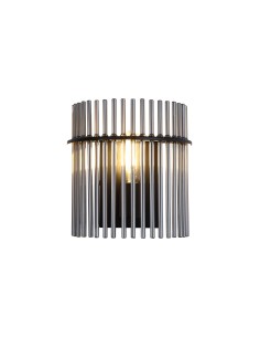 Searchlight® I Аплик Swizzle, матово черен метал с опушени пръчки I 1 x E27 - 55625SM - Цена | LEDs4economy