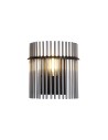 Searchlight® I Аплик Swizzle, матово черен метал с опушени пръчки I 1 x E27 - 55625SM