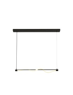 Searchlight® I Пендел Serpent - черен метал и опалова тръба I 1 x LED - 57211BK - Цена | LEDs4economy