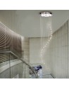 Searchlight® I Пендел Hallway - хромиран метал и прозрачен кристал I 5 x GU10 - 5742CC - 5