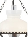 Searchlight® I Пендел Oil - ръждив метал и прозрачно опалово стъкло I 1 x E27 - 576RU - 3