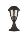 Searchlight® I Градински стълб Bluebell - сив метал и прозрачен поликарбонат I 1 x E27 - 57892-300 - 2