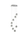Searchlight® I Пендел Marbles - хром, абажур с цвят на натрошен лед I 8 x LED - 5848-8CC - 2