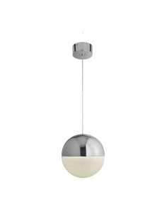 Searchlight® I LED Полилей Marbles - хромиран метал и абажур с натрошен лед I 1 x LED - 5881CC - Цена | LEDs4economy 2