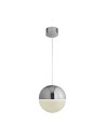 Searchlight® I LED Полилей Marbles - хромиран метал и абажур с натрошен лед I 1 x LED - 5881CC - 2